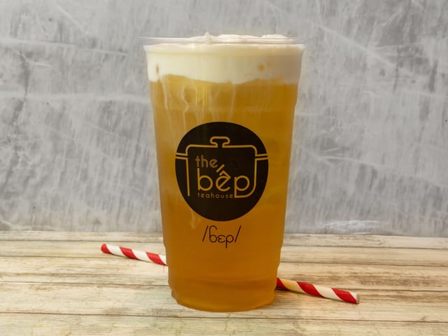 Cheese Foam Jasmine Tea.